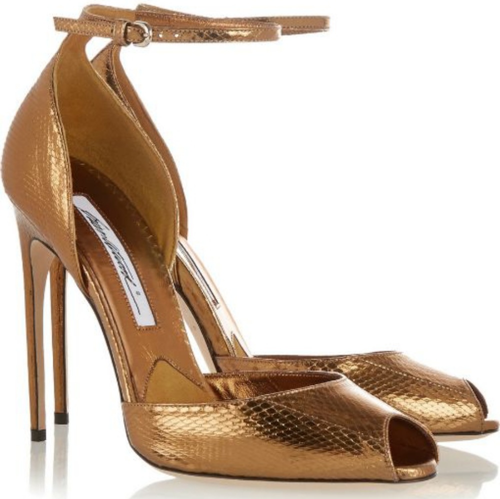 Brian Atwood Oriana peep toe heels 36.5
